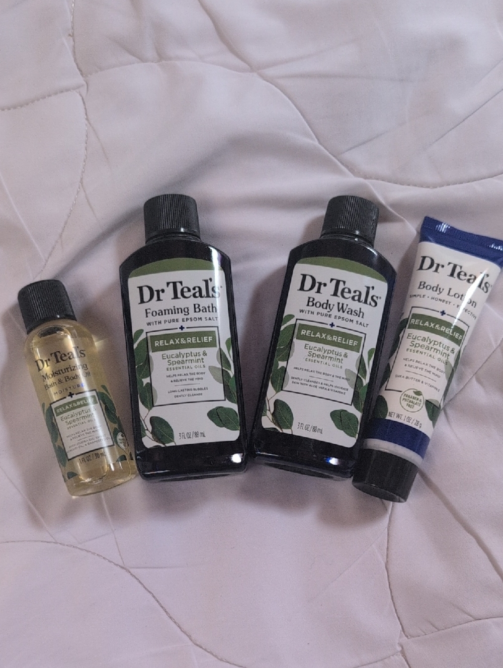 Travel Size Dr Teals Wash, Bath, Lotion & Oil - New Never Opened